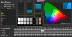 CalMAN Color Checker - After calibration