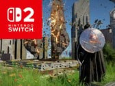 Ilustração de Crimson Desert com o logotipo do Switch 2 (editada).