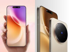 Vivo X300 e X300 Pro mostrando os designs frontal e traseiro com módulo de câmera Zeiss (Fonte da imagem: Vivo)