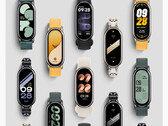 A Smart Band 8 manteve a tela AMOLED de 1,6 polegada e 60 Hz de sua antecessora. (Fonte da imagem: Xiaomi)