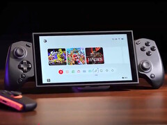 O controle de jogo sem fio Abxylute S8 se estende para caber no Nintendo Switch e em outros dispositivos móveis. (Fonte da imagem: Abxylute)
