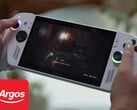 O dispositivo portátil para jogos Asus ROG Xbox Ally mostrado com o logotipo da Argos (Fonte da imagem: Microsoft Xbox Gaming, Argos com edições)