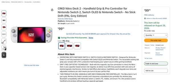 A Amazon revelou a data exata de lançamento do Nitro Deck 2.