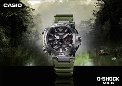 O Casio G-Shock MR-G BF1000RG-3AJR (na foto) tem uma paleta de cores militar verde-oliva. (Fonte da imagem: Great G-Shock World)
