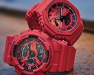 Os novos relógios Casio G-Shock vermelhos (na foto) já estão disponíveis nos EUA. (Fonte da imagem: Casio)