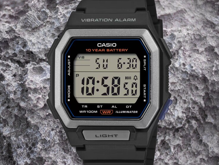 O Casio W-738-H-1AJF possui resistência à água de 100 m (10 bar)