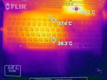 Lado superior de geração de calor (carga)