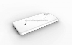 Um rendilhado Pixel 4a. (Fonte: OnLeaks/91Mobiles)