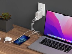 O HyperJuice Carregador USB-C de 140 W é compatível com vários gadgets, incluindo MacBooks, iPhones e dispositivos Android. (Fonte de imagem: Hyper)