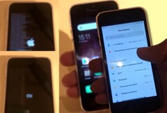 O MIUI 11 foi instalado em um iPhone SE de primeira geração com o uso da exploração checkm8. (Fonte da imagem: Vimeo - editado)