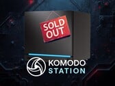 Banner indicando que a Steam Machine está esgotada na Komodo Station