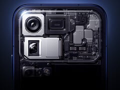 Os smartphones Xiaomi 18 Pro virão equipados com câmeras principal e teleobjetiva de 200 MP. Na foto: uma imagem promocional mostrando o hardware interno da câmera.
