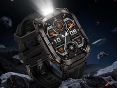 O smartwatch M4C tem uma lanterna LED dedicada (Fonte da imagem: Kospet)
