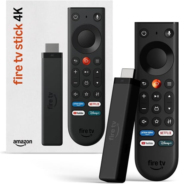 O novo Fire TV Stick 4K (na foto) fica abaixo do Fire TV 4K Max e do Fire TV Cube.
