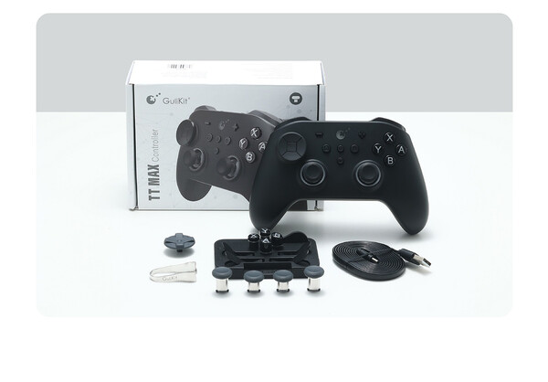 O GuliKit TT Max vem com thumbsticks extras. (Fonte da imagem: GuliKit)
