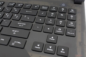 Tanto as setas e o teclado numérico são agora muito maiores do que eram no G732