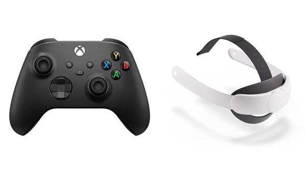 Espera-se que o Meta Quest 3S Xbox Edition venha com um controle sem fio Xbox e um Meta Quest Elite Strap. (Fonte da imagem: Xbox & Meta)