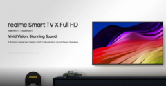 A Realme Smart TV X Full HD será lançada no dia 29 de abril. (Fonte da imagem: Realme via MySmartPrice)