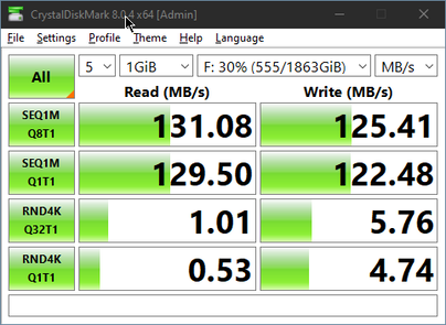 CrystalDiskMark 8 - 2 TB 5400 RPM SATA HDD