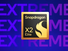 O SoC Snapdragon X2 Elite Extreme foi testado e comparado com CPUs Intel Apple e AMD. (Fonte da imagem: Qualcomm, editado)