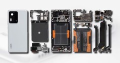 O Xiaomi Mi Mix 4 tem uma capacidade de bateria de 4.500 mAh. (Fonte da imagem: Xiaomi/Zahar Mobile Review - editado)