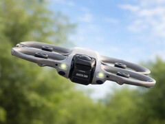 O DJI Avata 360 funcionará como um drone 360° e um FPV em um único dispositivo. (Fonte da imagem: DJI via US Drone Supply)