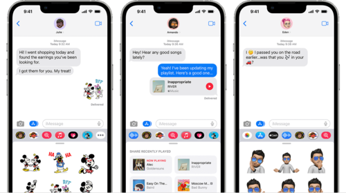 o iMessage oferece uma experiência perfeita, mas a situação muda quando os usuários do iPhone enviam mensagens de texto para usuários que não são do iMessage (Fonte: Apple)
