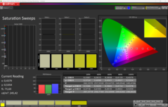 CalMAN Saturação calibrada