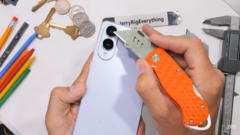 O S25 Edge. (Fonte da imagem: JerryRigEverything via YouTube)