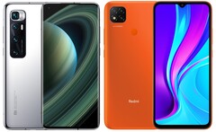 O Xiaomi Mi 10 Ultra e o Redmi 9 parecem ter passado agora para testes internos. (Fonte da imagem: Xiaomi - editado)