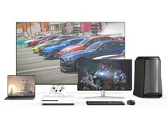 Representação artística de jogos do Xbox em execução em diferentes plataformas. (Fonte da imagem: Microsoft, editado)