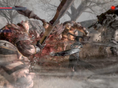 Em Bloody Spell, os jogadores podem alternar entre vários tipos de armas em tempo real: espadas, piques, punhos e armas de longo alcance. Na foto, uma captura de tela cinematográfica do jogo. (Fonte da imagem: Steam)