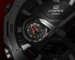 O novo Casio Edifice ECB-2300D-1A (na foto) tem um indicador vermelho de contagem regressiva. (Fonte da imagem: Casio)