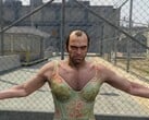 Trevor do GTA 5 como Lucia do GTA 6 no Trailer 2 recriado. (Fonte da imagem: Gu1maz no YouTube)