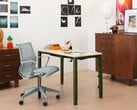 A mesa com altura ajustável Spout da Herman Miller apresenta quatro pernas motorizadas (Fonte da imagem: Herman Miller)