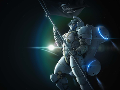Uma representação do mascote Ludens da Kojima Productions
