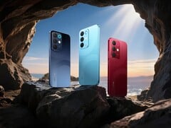 O Realme 15x está disponível nas cores azul-marinho, azul-água e vermelho-marrom. (Imagem 