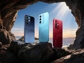O Realme 15x está disponível nas cores azul-marinho, azul-água e vermelho-marrom. (Imagem