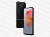 As renderizações mostram o Samsung Galaxy A06 com um acabamento traseiro liso e brilhante. (Fonte: @OnLeaks x GizNext)