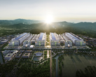 Representação da SK hynix do Cluster de Semicondutores de Yongin, na foto.