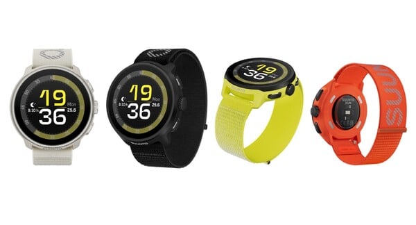 O Suunto Run pode ser adquirido em quatro cores, todas com alças de tecido. (Fonte da imagem: Suunto)