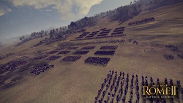 Uma imagem mostrando exércitos em Total War: Rome II – Emperor Edition.