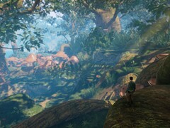 Uma imagem mostrando uma paisagem em Smalland: Survive the Wilds.