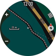 O mapa também pode ser exibido no modo escuro
