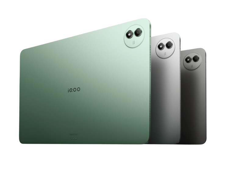 O iQoo Pad 6 Pro vem em três cores.