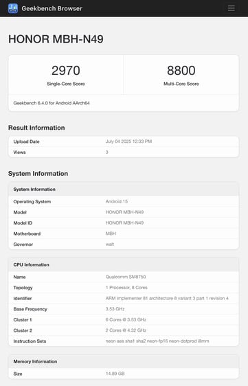 (Fonte da imagem: Geekbench)
