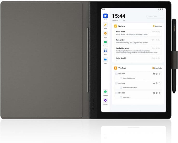 O tablet é fornecido com uma capa protetora e uma caneta stylus