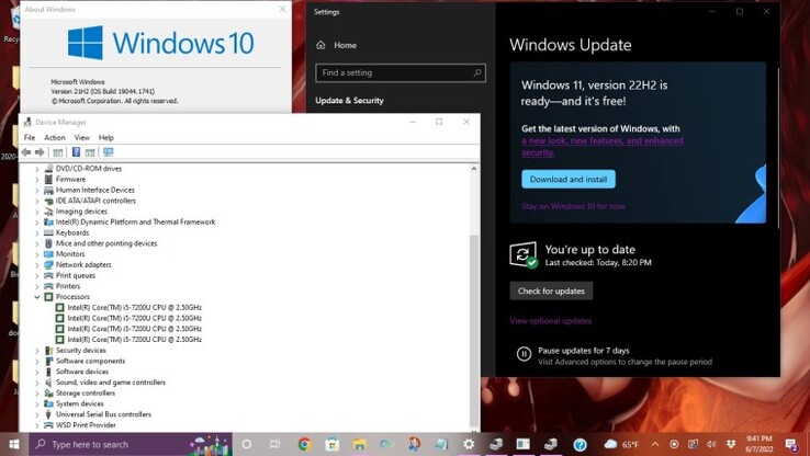Windows 11 22H2 prompt de atualização em um computador não suportado. ( Fonte: AceRimmer412)
