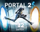 A arte de Portal 2 com o logotipo do Switch 2 é mostrada (Fonte da imagem: Nintendo of America com edições)