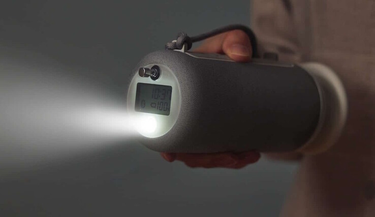 O Crankspeaker pode ser usado como lanterna na chuva graças à sua classificação IP44. (Fonte da imagem: Rhythm)